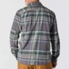 Camisa de franela a cuadros de manguitos largos, de peso medio y corte holgado Rugged Flex™