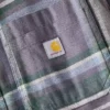 Camisa de franela a cuadros de manguitos largos, de peso medio y corte holgado Rugged Flex™