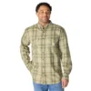 Camisa de hombre de sarga a cuadros, corte holgado y manguitos largos - Camisas ignífugas