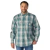 Camisa de hombre de sarga a cuadros, corte holgado y manguitos largos - Camisas ignífugas