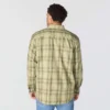 Camisa de hombre de sarga a cuadros, corte holgado y manguitos largos - Camisas ignífugas