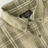 Camisa de hombre de sarga a cuadros, corte holgado y manguitos largos - Camisas ignífugas