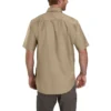 Camisa de lona de manguitos cortos de corte holgado Windham para hombre