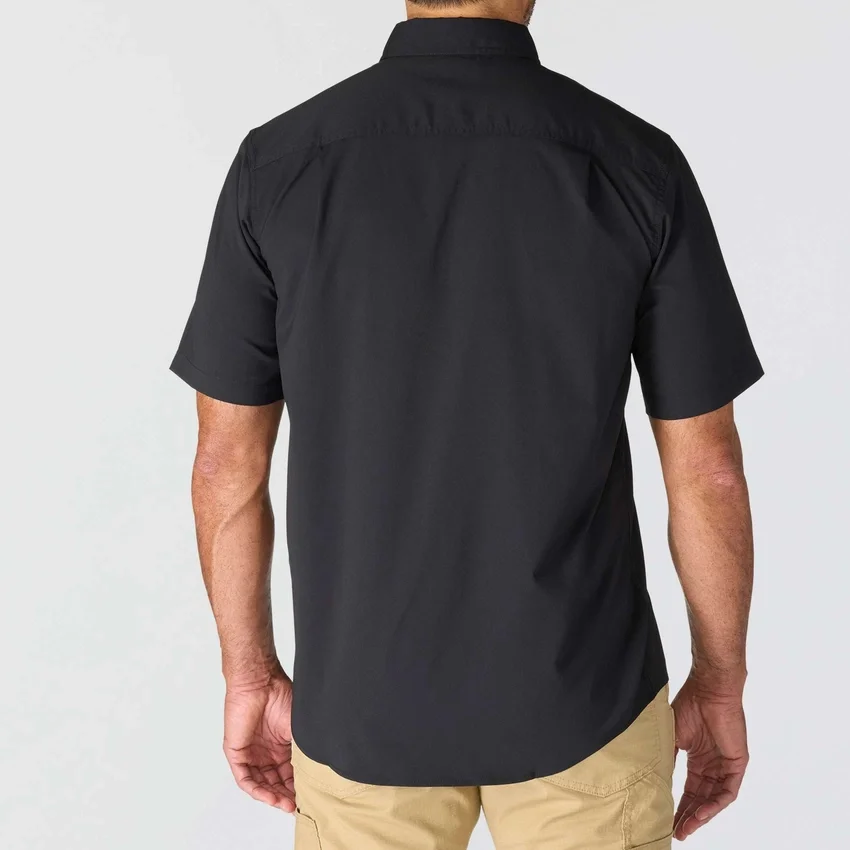 Camisa de manguitos cortos de chambray Force Sun Defender™ para hombre, corte holgado - Camisas con protección solar