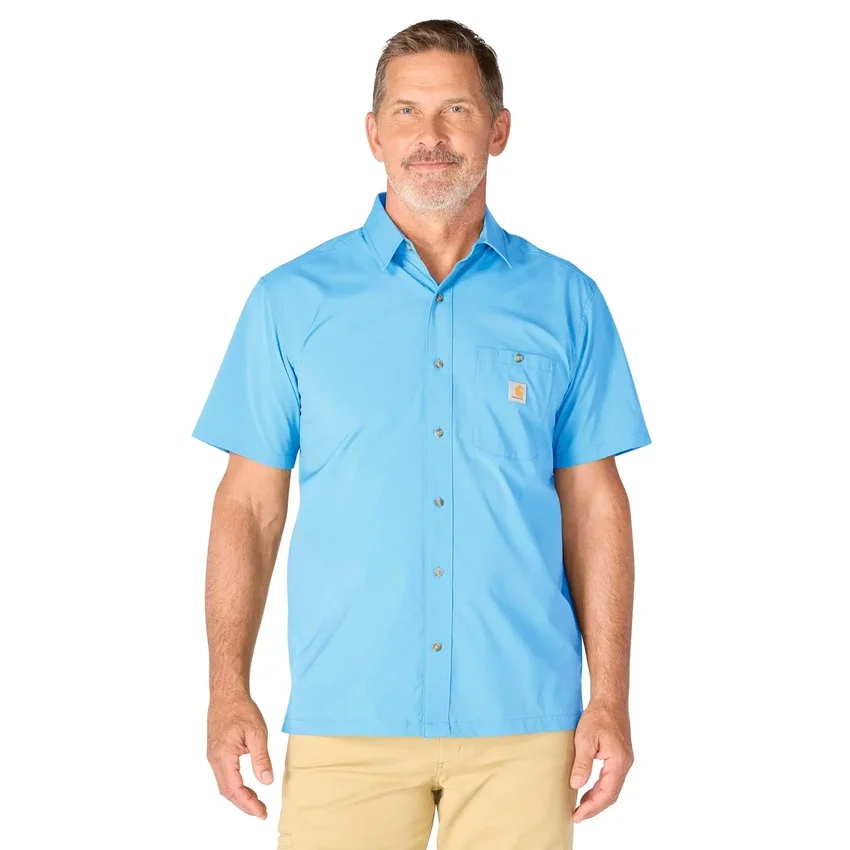 Camisa de manguitos cortos de corte holgado Force Sun Defender™ para hombre - Camisas con protección solar
