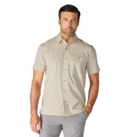 Camisa de manguitos cortos de corte holgado Force Sun Defender™ para hombre - Camisas con protección solar