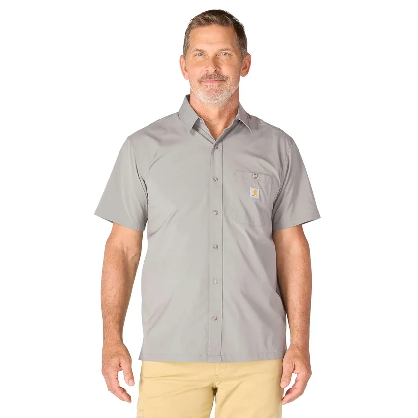 Camisa de manguitos cortos de corte holgado Force Sun Defender™ para hombre - Camisas con protección solar