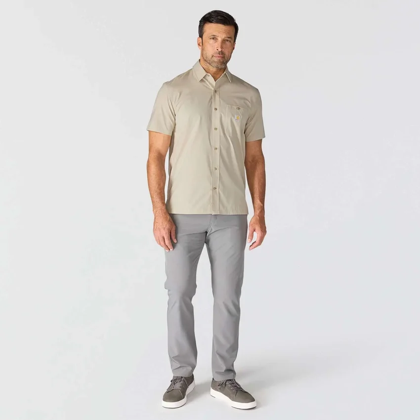 Camisa de manguitos cortos de corte holgado Force Sun Defender™ para hombre - Camisas con protección solar
