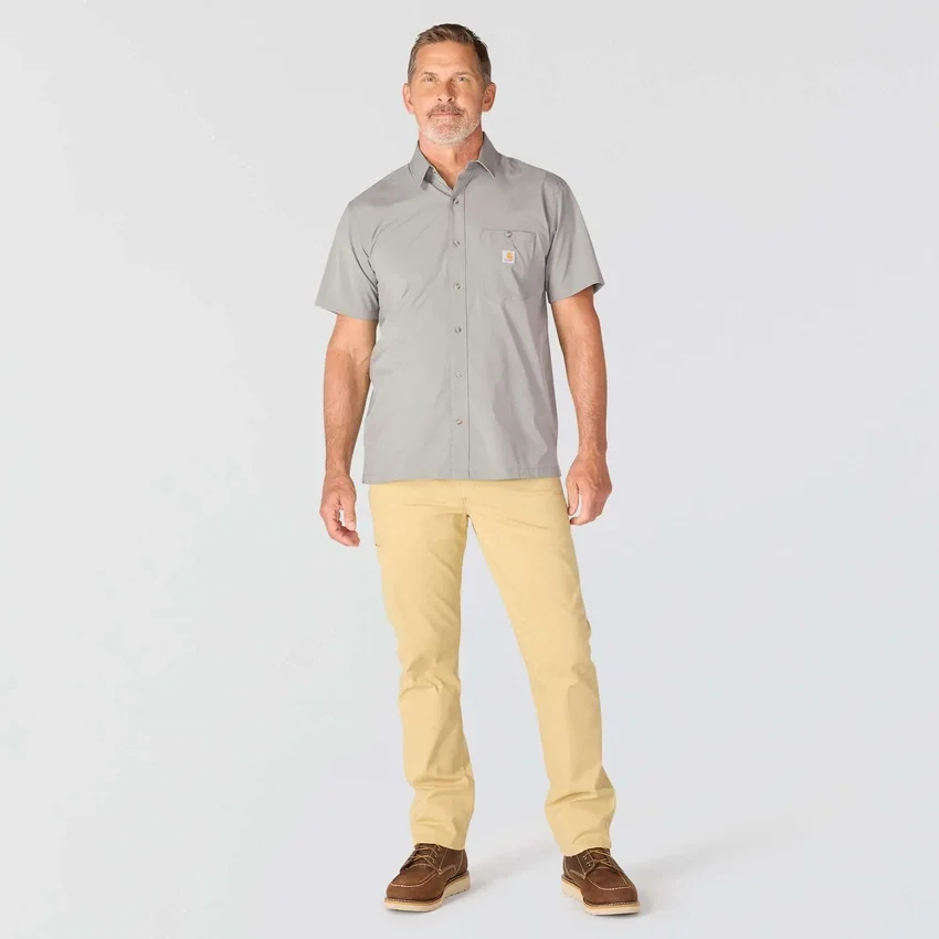 Camisa de manguitos cortos de corte holgado Force Sun Defender™ para hombre - Camisas con protección solar