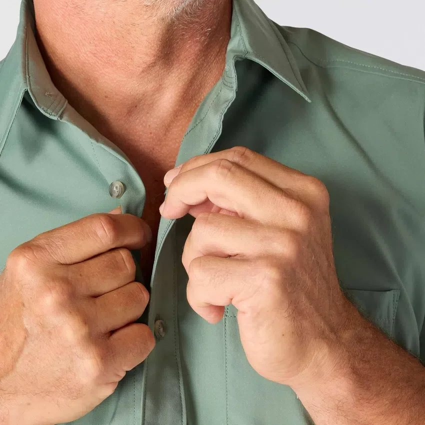 Camisa de manguitos cortos de corte holgado Force Sun Defender™ para hombre - Camisas con protección solar