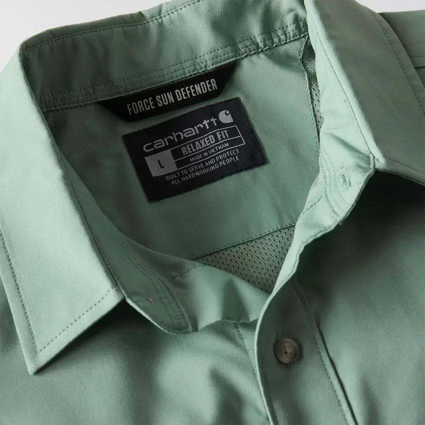 Camisa de manguitos cortos de corte holgado Force Sun Defender™ para hombre - Camisas con protección solar