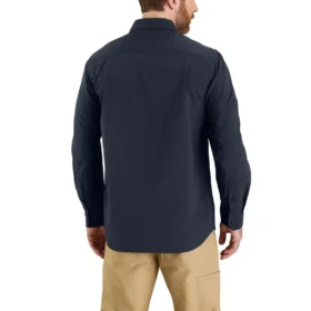 Camisa de manguitos largos de chambray Force Sun Defender™ para hombre, corte holgado – Camisas con protección solar