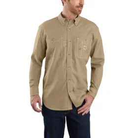 Camisa de manguitos largos de corte holgado para hombre FR Force Sun Defender™: camisas con protección solar