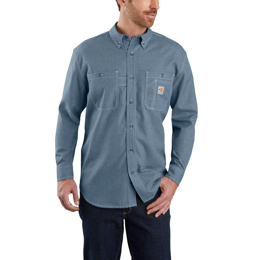 Camisa de manguitos largos de corte holgado para hombre FR Force Sun Defender™: camisas con protección solar