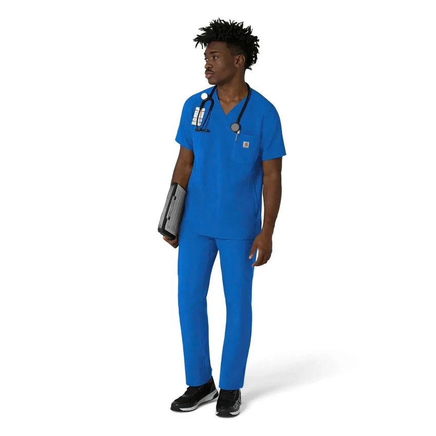 Camisa de trabajo con cuello en V para hombre Force Cross-Flex