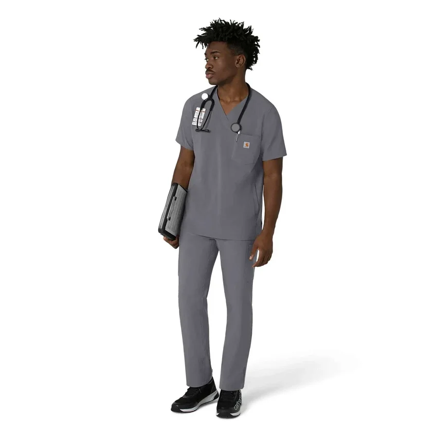 Camisa de trabajo con cuello en V para hombre Force Cross-Flex