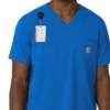 Camisa de trabajo con cuello en V para hombre Force Cross-Flex