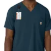 Camisa de trabajo con cuello en V para hombre Force Cross-Flex