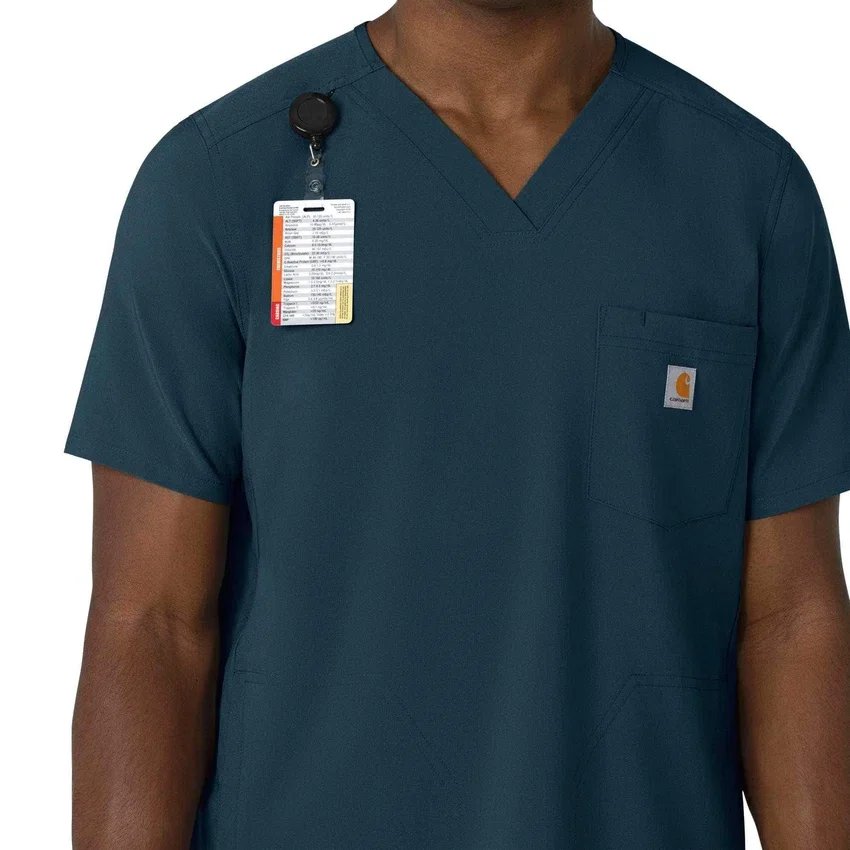 Camisa de trabajo con cuello en V para hombre Force Cross-Flex