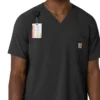 Camisa de trabajo con cuello en V para hombre Force Cross-Flex