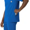 Camisa de trabajo con cuello en V para hombre Force Cross-Flex