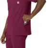 Camisa de trabajo con cuello en V para hombre Force Cross-Flex