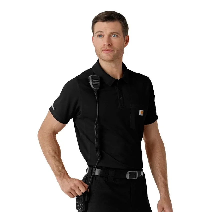 Camisa de trabajo tipo polo de manguitos cortos ligeros Rugged Flex® Rscu