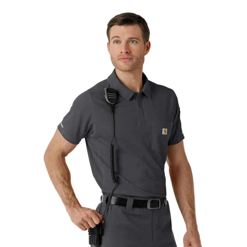 Camisa de trabajo tipo polo de manguitos cortos ligeros Rugged Flex® Rscu
