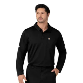 Camisa de trabajo tipo polo de manguitos largos Rugged Flex® Rscu Heavyweight
