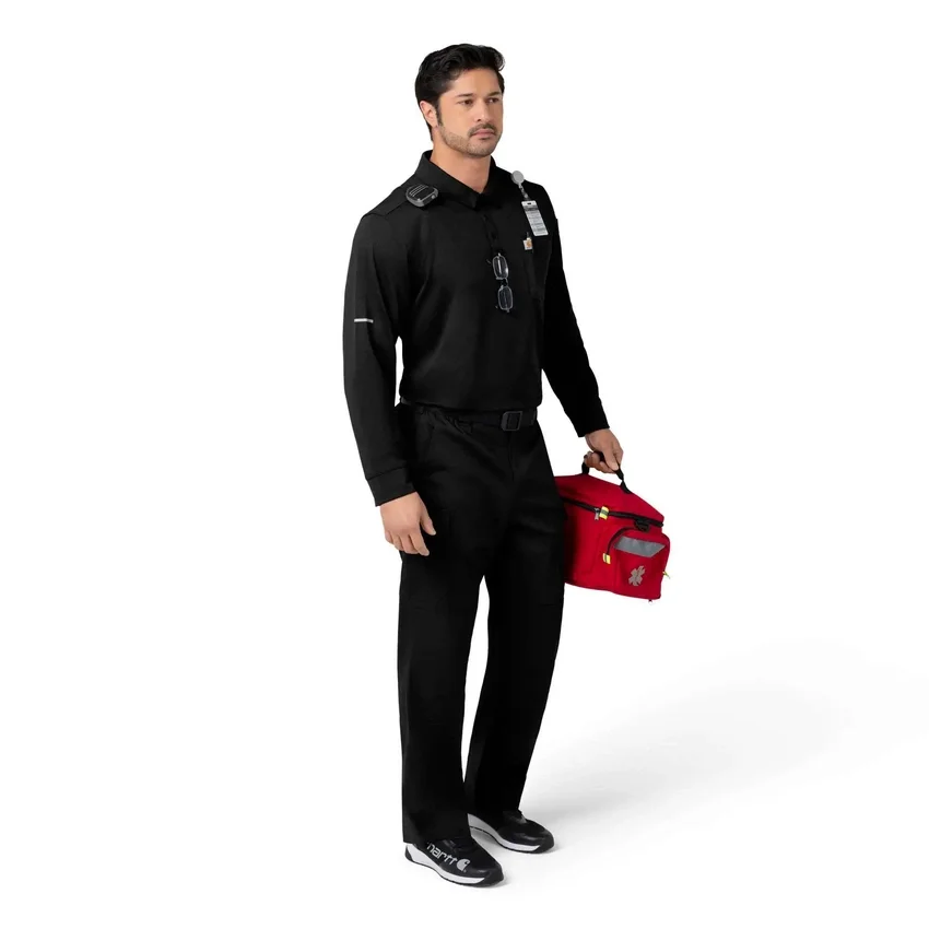 Camisa de trabajo tipo polo de manguitos largos Rugged Flex® Rscu Heavyweight