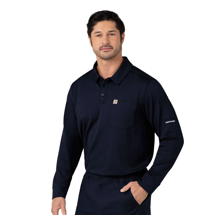 Camisa de trabajo tipo polo de manguitos largos Rugged Flex® Rscu Heavyweight