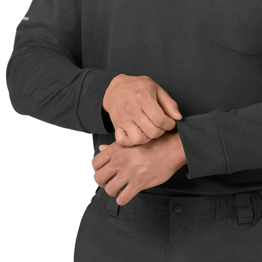 Camisa de trabajo tipo polo de manguitos largos Rugged Flex® Rscu Heavyweight