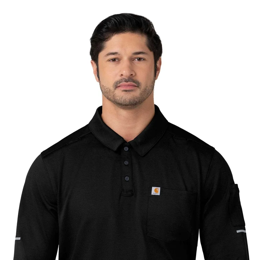 Camisa de trabajo tipo polo de manguitos largos Rugged Flex® Rscu Heavyweight