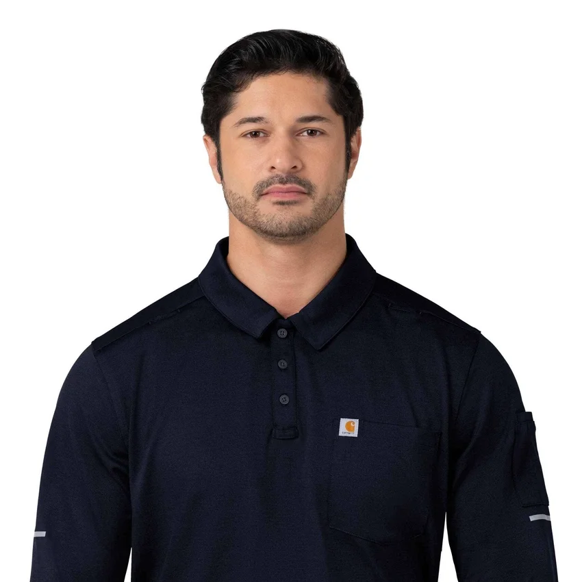 Camisa de trabajo tipo polo de manguitos largos Rugged Flex® Rscu Heavyweight