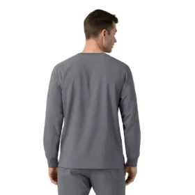 Camisa médica de manguitos largos con cuello redondo Force Cross-Flex