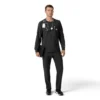 Camisa médica de manguitos largos con cuello redondo Force Cross-Flex