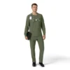 Camisa médica de manguitos largos con cuello redondo Force Cross-Flex