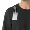 Camisa médica de manguitos largos con cuello redondo Force Cross-Flex
