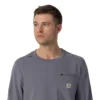 Camisa médica de manguitos largos con cuello redondo Force Cross-Flex