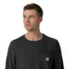 Camisa médica de manguitos largos con cuello redondo Force Cross-Flex