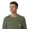 Camisa médica de manguitos largos con cuello redondo Force Cross-Flex