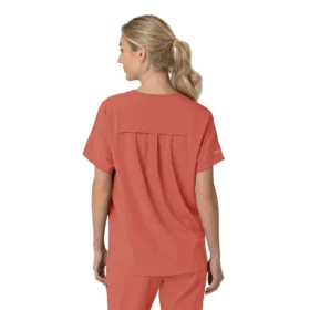 Camisa médica de mujer Force Cross-Flex con cuello en V oversize
