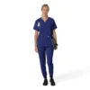 Camisa médica de mujer Force Cross-Flex con cuello en V oversize