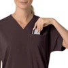 Camisa médica de mujer Force Cross-Flex con cuello en V oversize