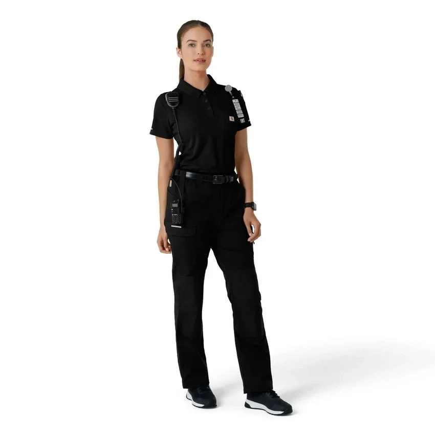 Camisa médica de polo de manguitos cortos ligeros Rugged Flex® Rscu para mujer