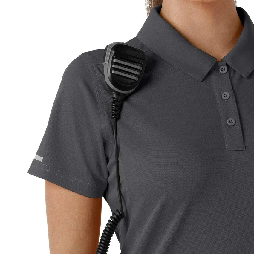 Camisa médica de polo de manguitos cortos ligeros Rugged Flex® Rscu para mujer