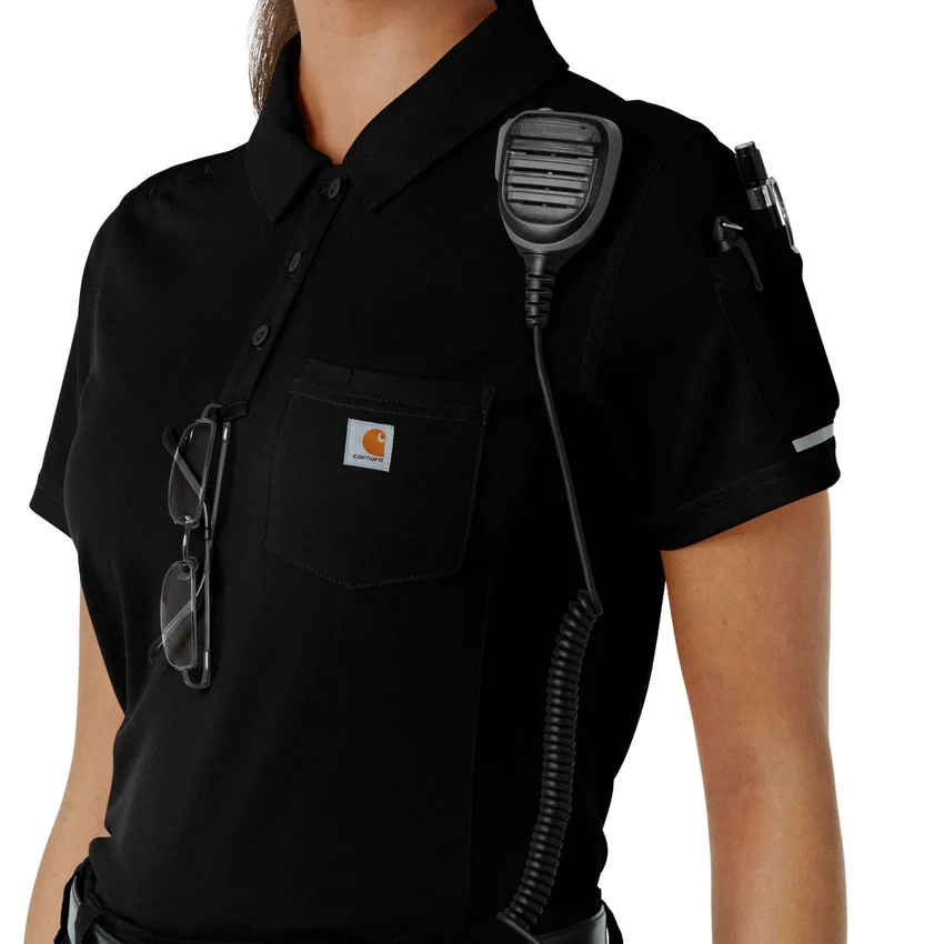 Camisa médica de polo de manguitos cortos ligeros Rugged Flex® Rscu para mujer