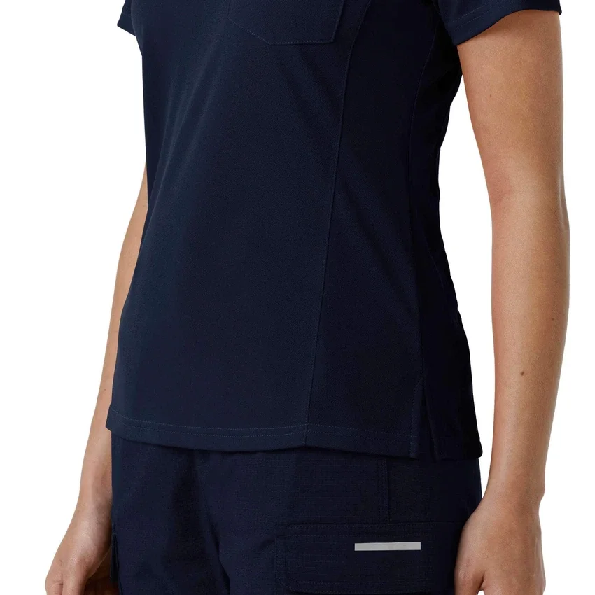 Camisa médica de polo de manguitos cortos ligeros Rugged Flex® Rscu para mujer