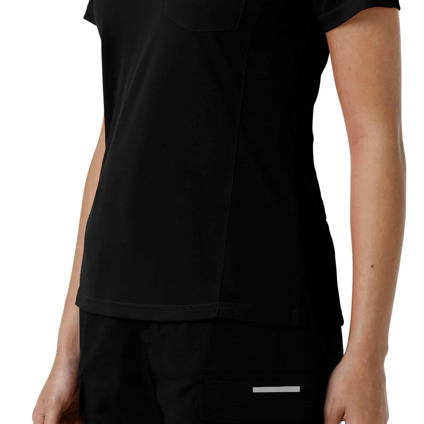 Camisa médica de polo de manguitos cortos ligeros Rugged Flex® Rscu para mujer