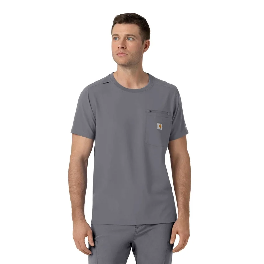 Camisa médica Force Cross-Flex de cuello redondo
